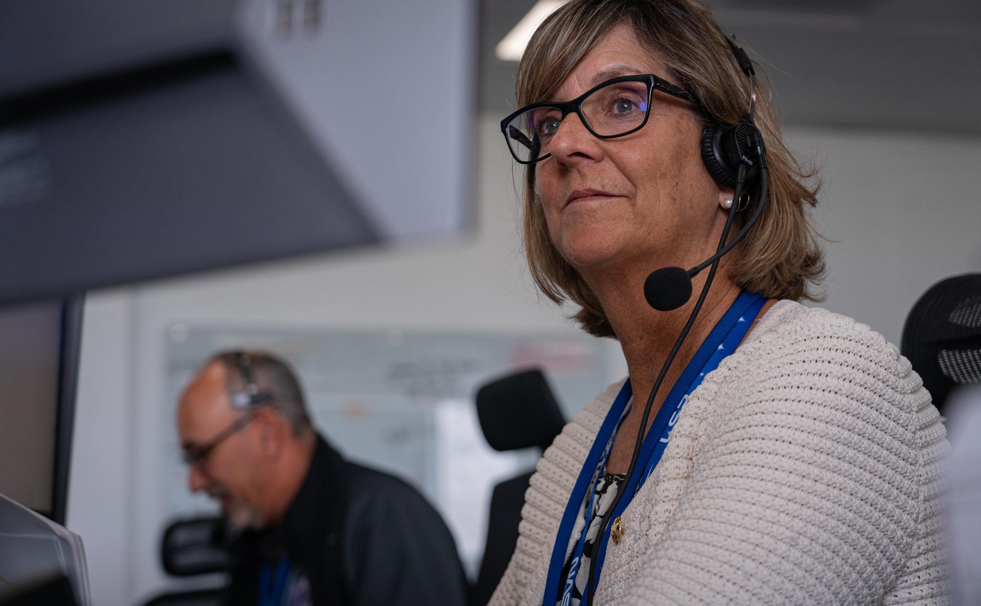 Image shows Jenny Lyon, acting program manager for NASA's Launch Services Program based at NASA K...