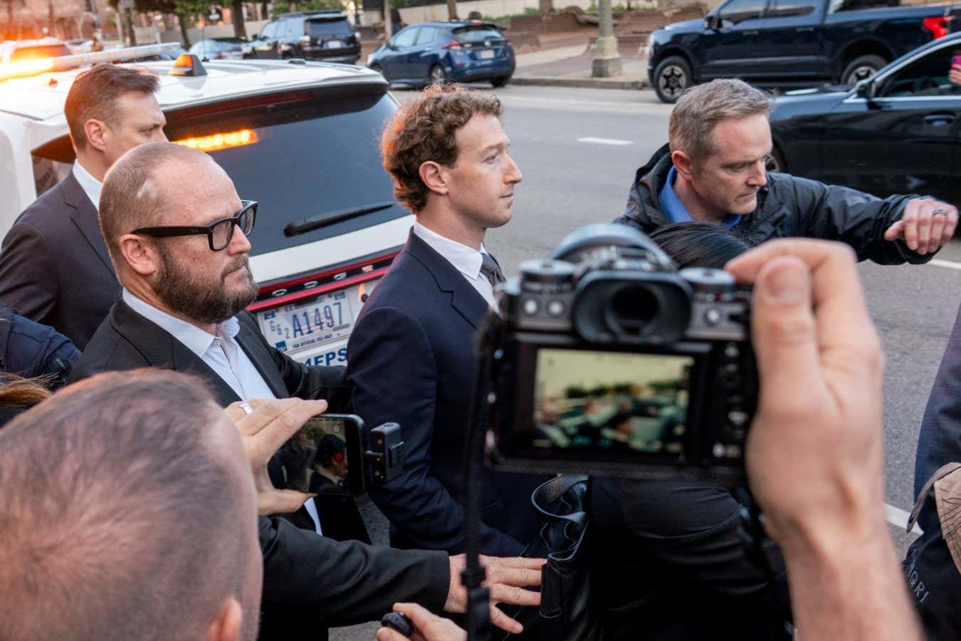 Meta CEO Mark Zuckerberg exiting Los Angeles Superior Court in CaliforniaKyle Grillot/Bloomberg v...