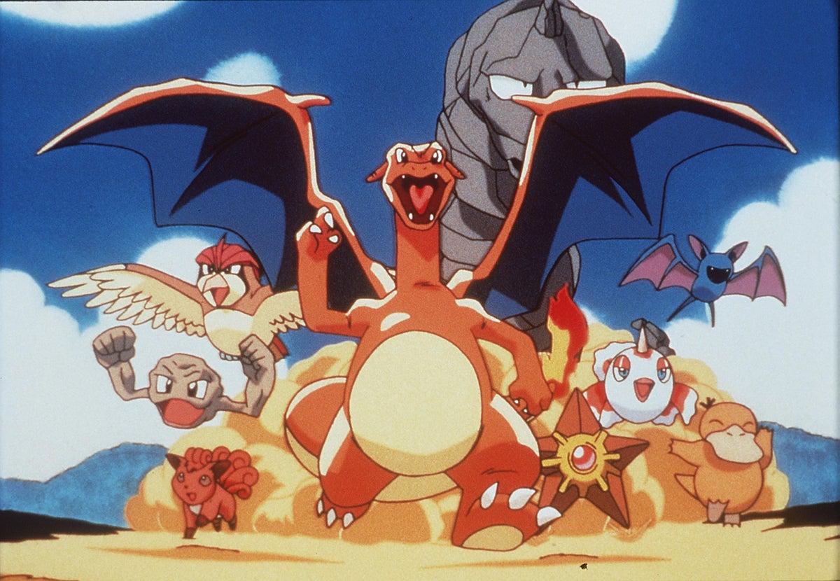 Several Pokémon from the first game and anime series, including (left to right) Vulpix, Geodude,...