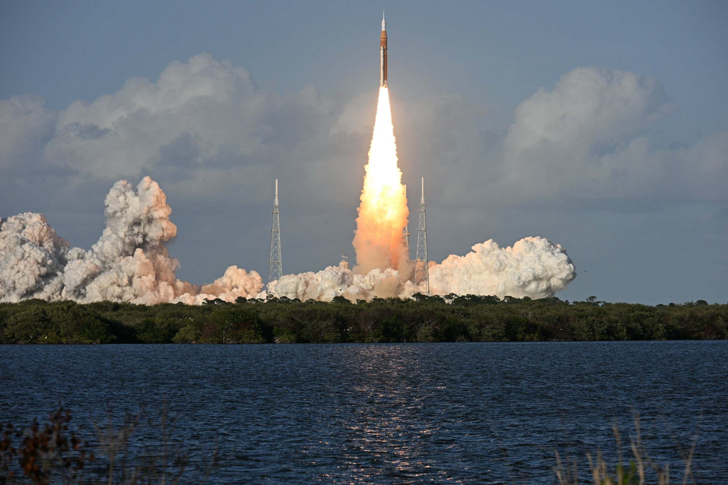 The Artemis II mission launched from Kennedy Space Center in Cape Canaveral, FloridaAFP via Getty...
