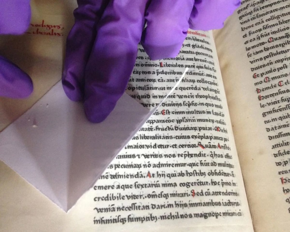 Specks of eraser dust contain enough DNA to identify the animal products used to in books. The Jo...