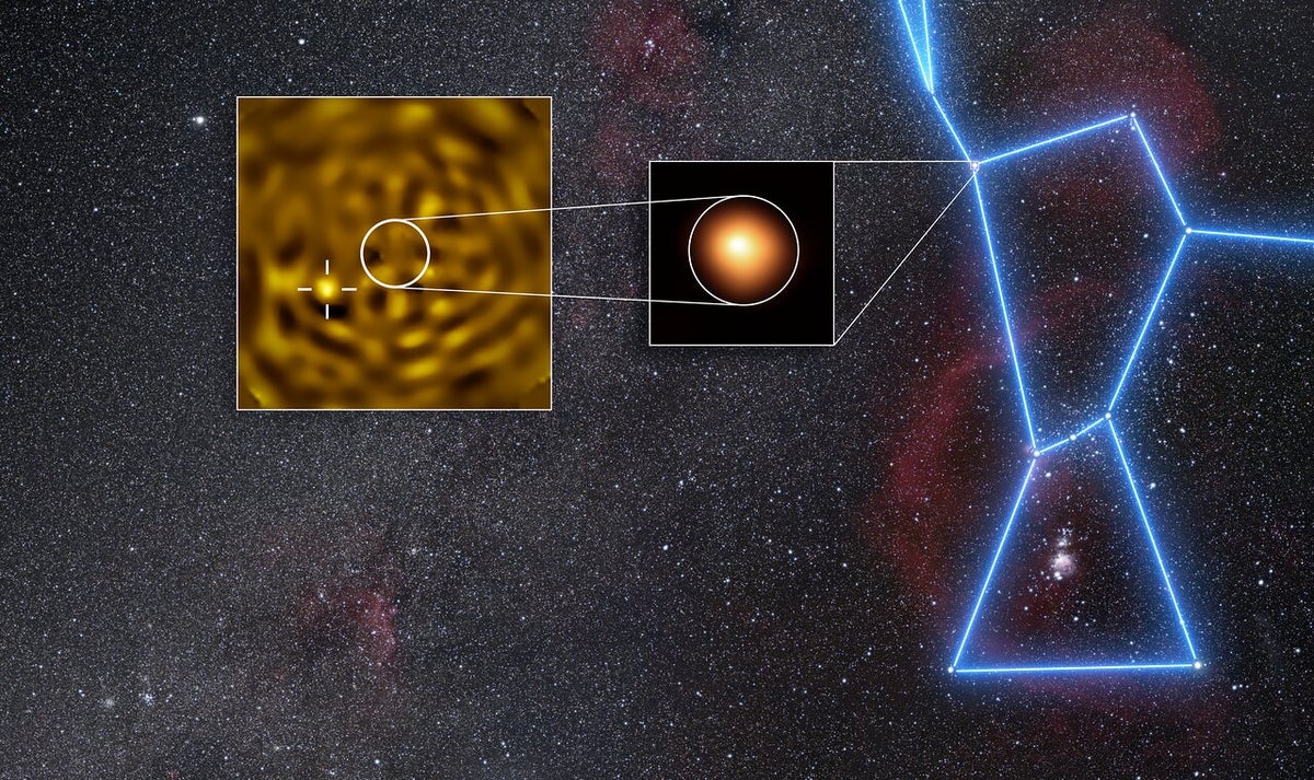 Betelgeuse Very Large Telescope images of Betelgeuse and its companion. ESO/M. Montargès et al. (Very Large...