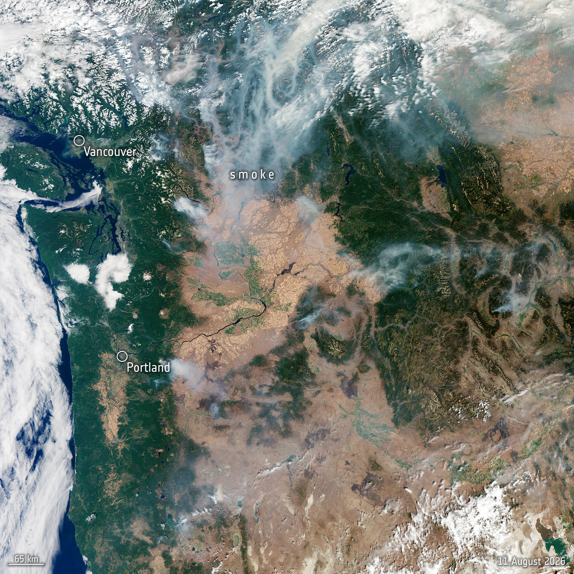 Fires near Vancouver, Canada