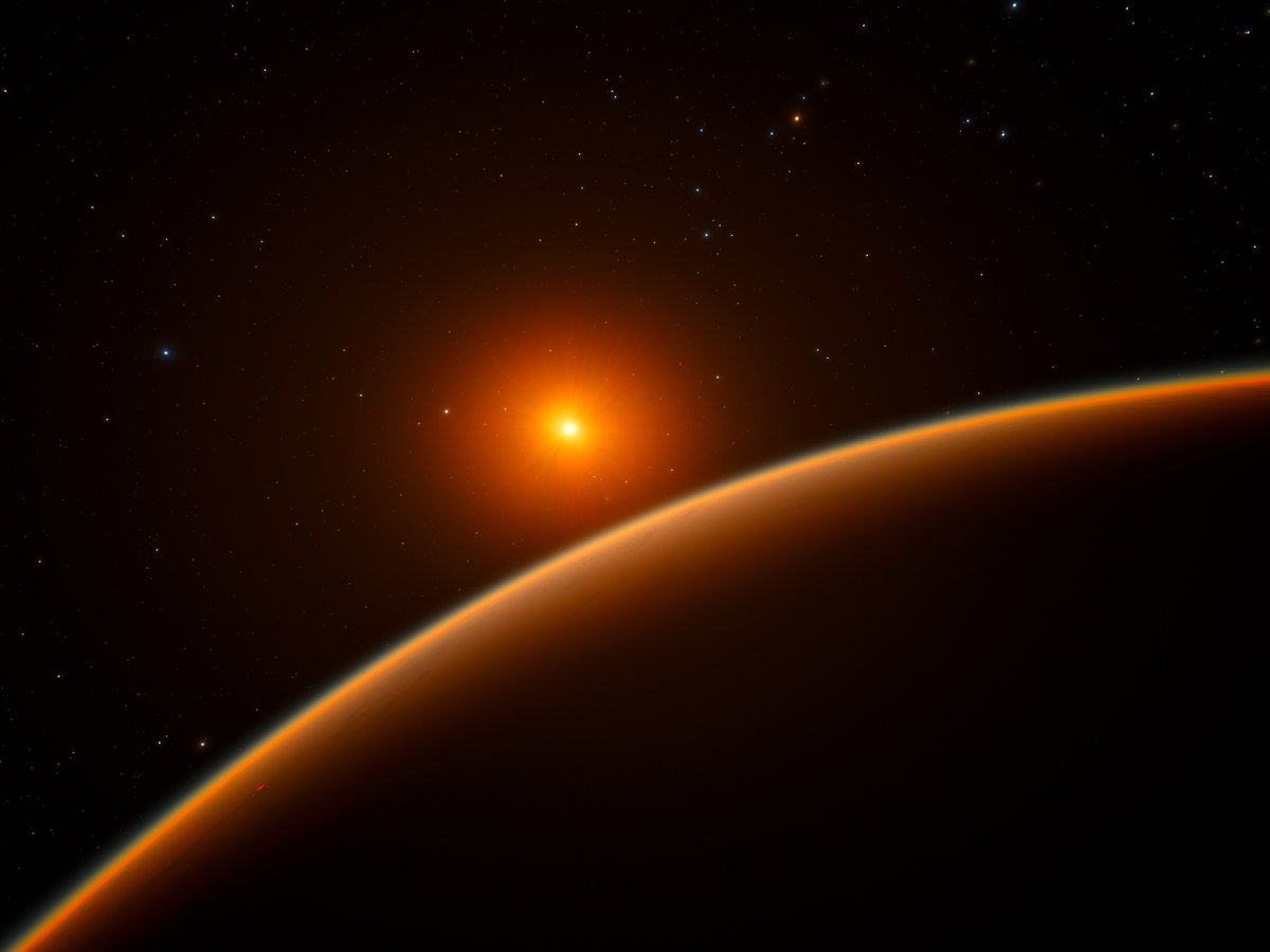 LHS 1140b, seen here alongside its red dwarf star in an artist’s concept, is an exoplanet some ...
