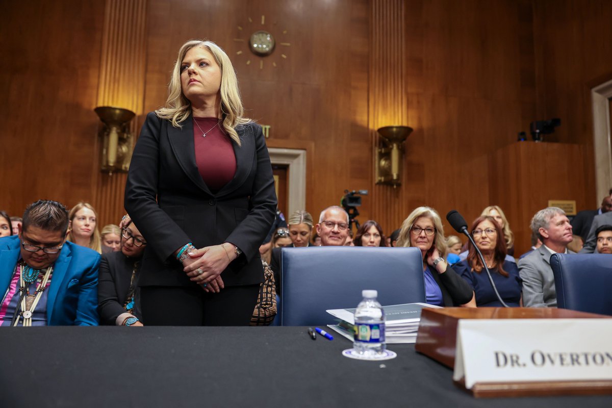 Heidi-Overton Heidi Overton arrives for her Senate confirmation on September 24, 2026, at the U.S. Capitol in W...