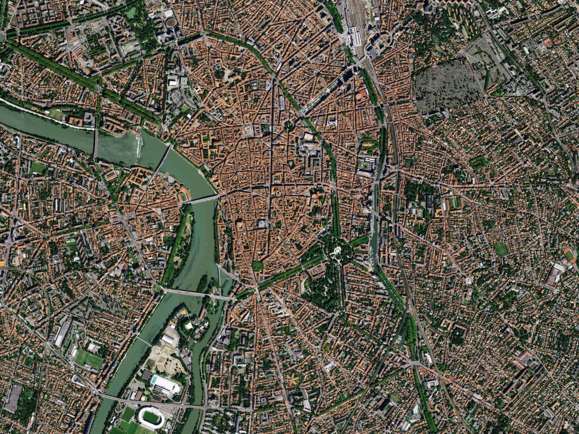 Earth from Space: The pink city