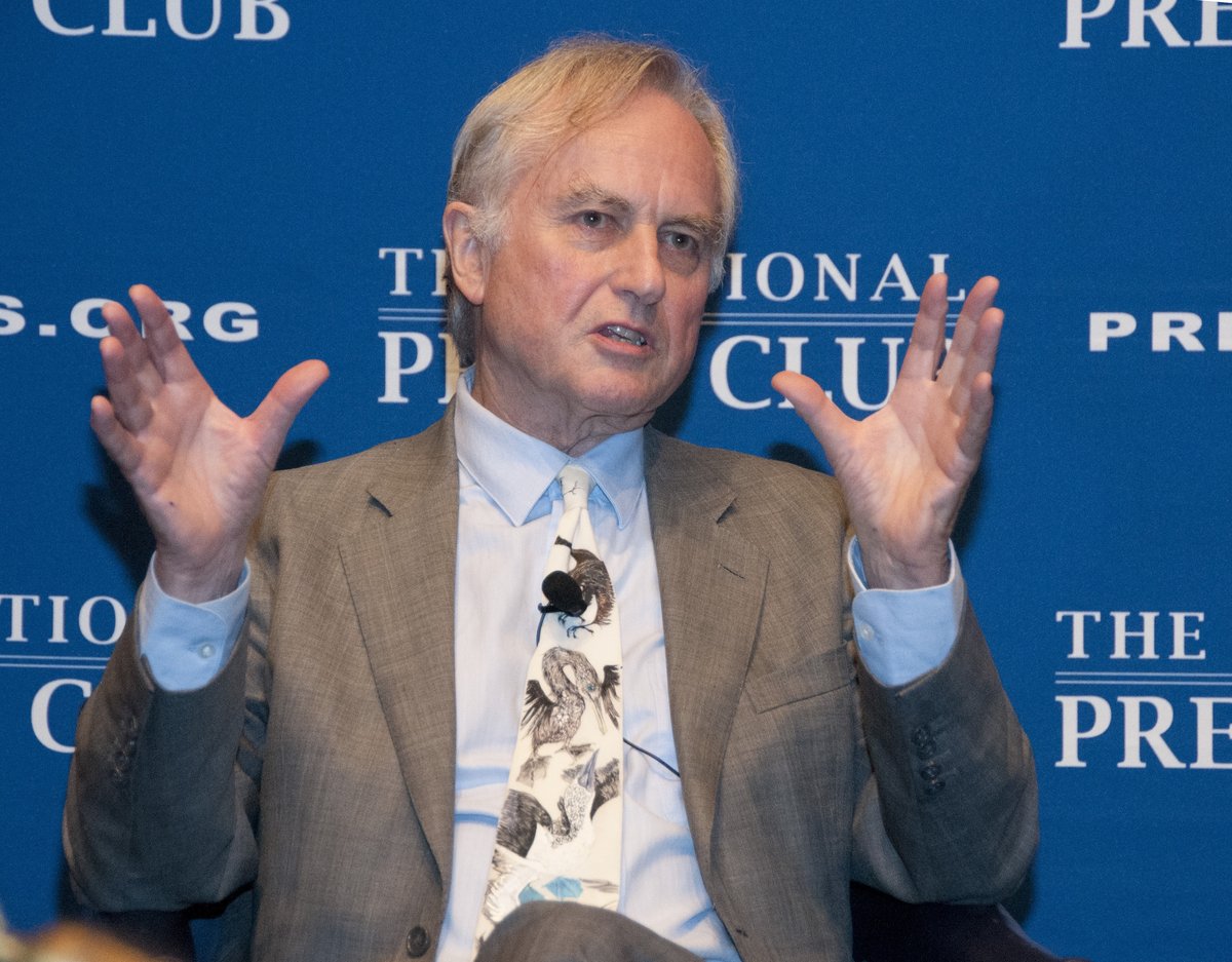 shutterstock_160874294 Richard Dawkins, evolutionary biologist and author of The Selfish Gene, speaks at the National Pr...
