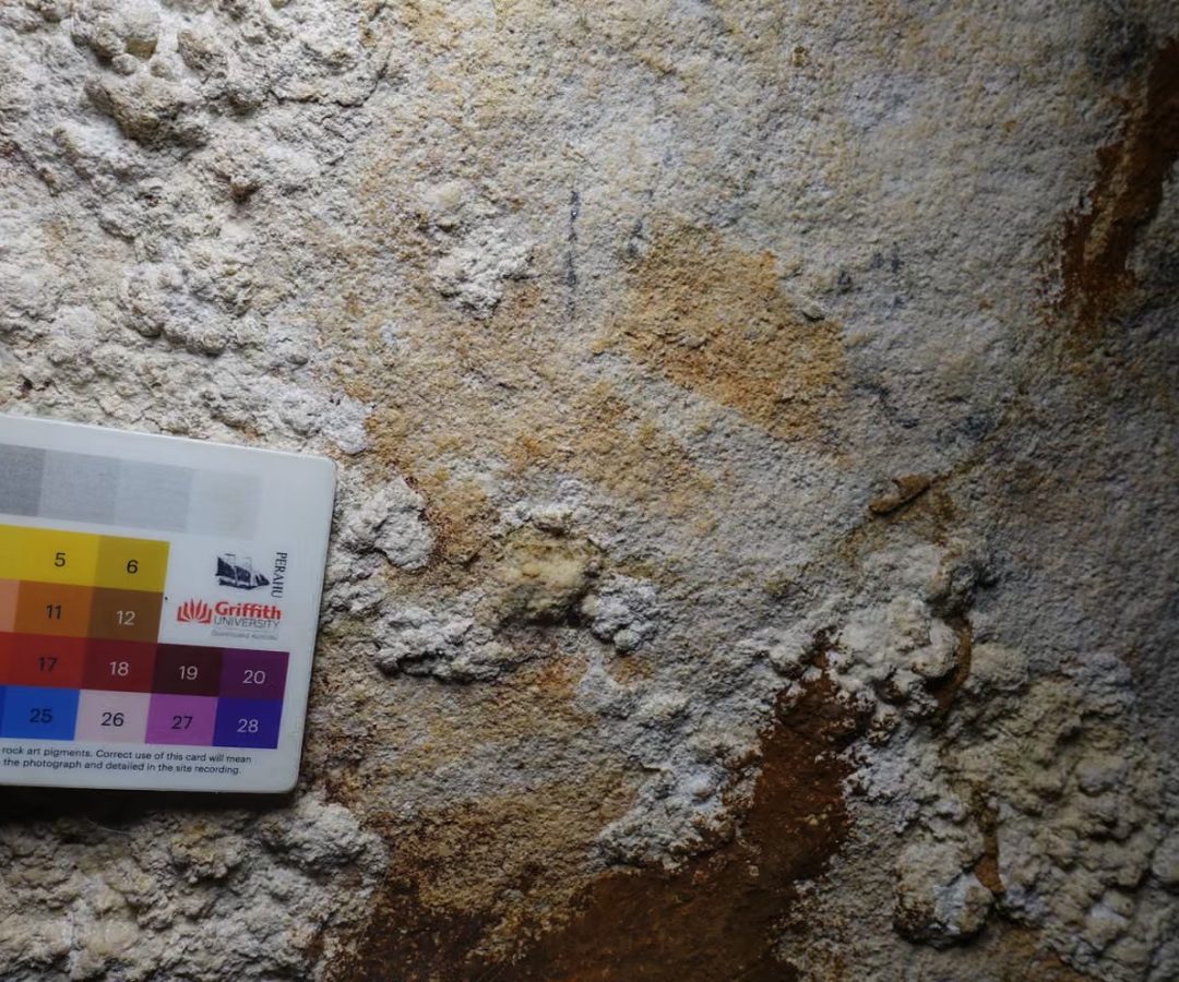 O contorno desbotado de uma mão havia passado despercebido entre pinturas mais recentes de anima...