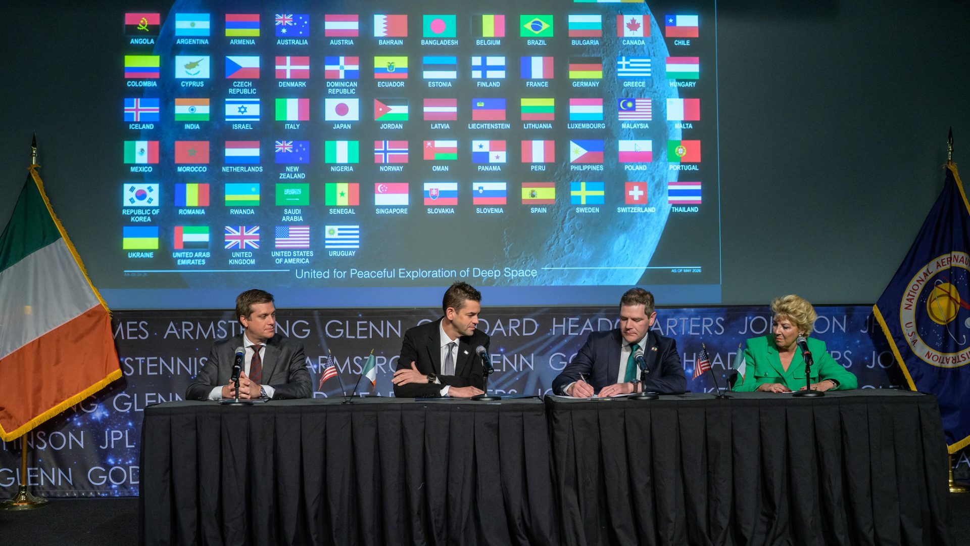 Ireland signed the Artemis Accords Monday during a signing ceremony hosted by NASA, becoming the ...