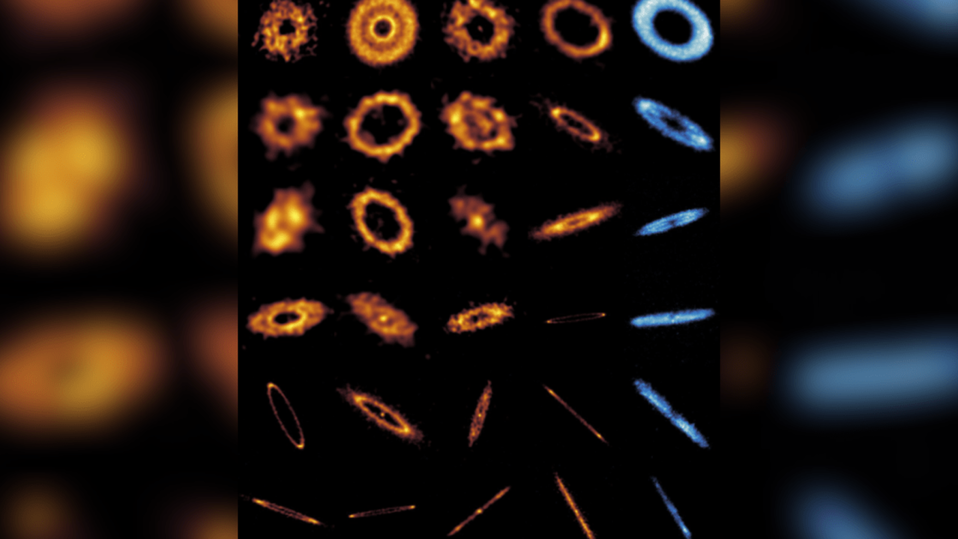 24 anéis de todas as formas e tamanhos são registrados por astrônomos  • Divulgação/ESO