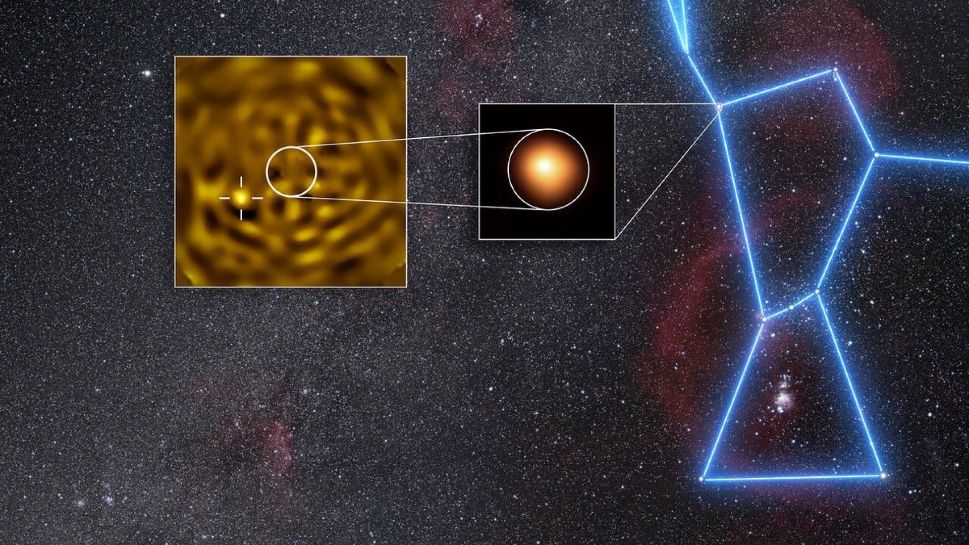 Very Large Telescope images of Betelgeuse and its companion. ESO/M. Montargès et al. (Very Large...