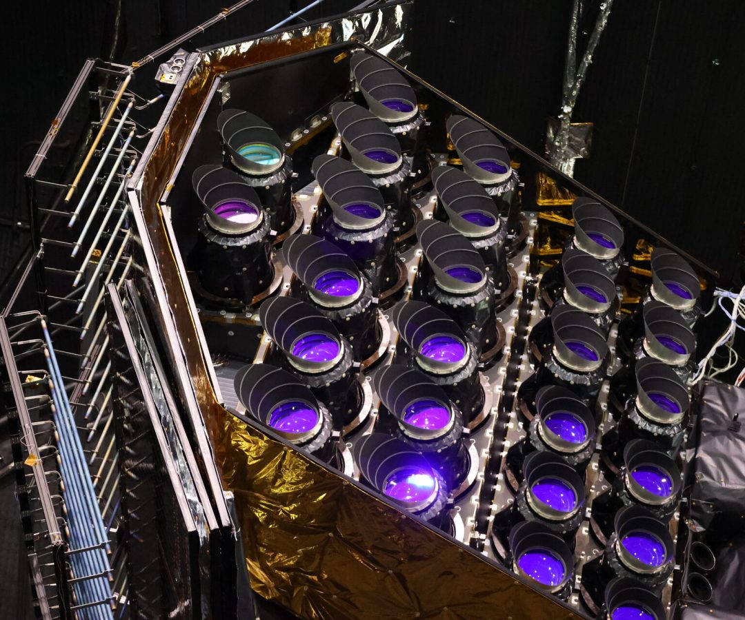 Close-up of Plato’s cameras