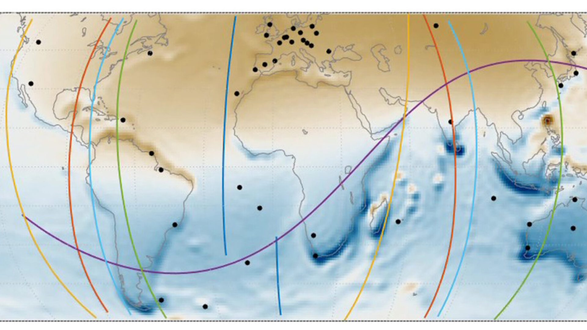 How does an ice satellite detect a geomagnetic storm?