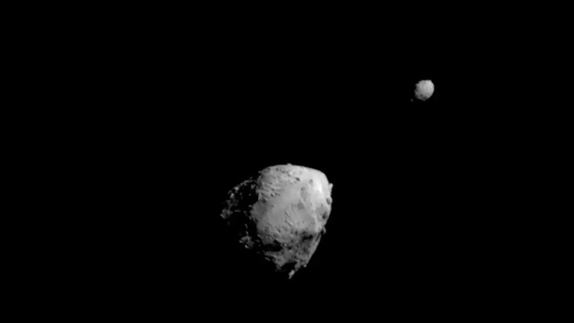 The asteroid binary, Didymos and Dimorphos. NASA