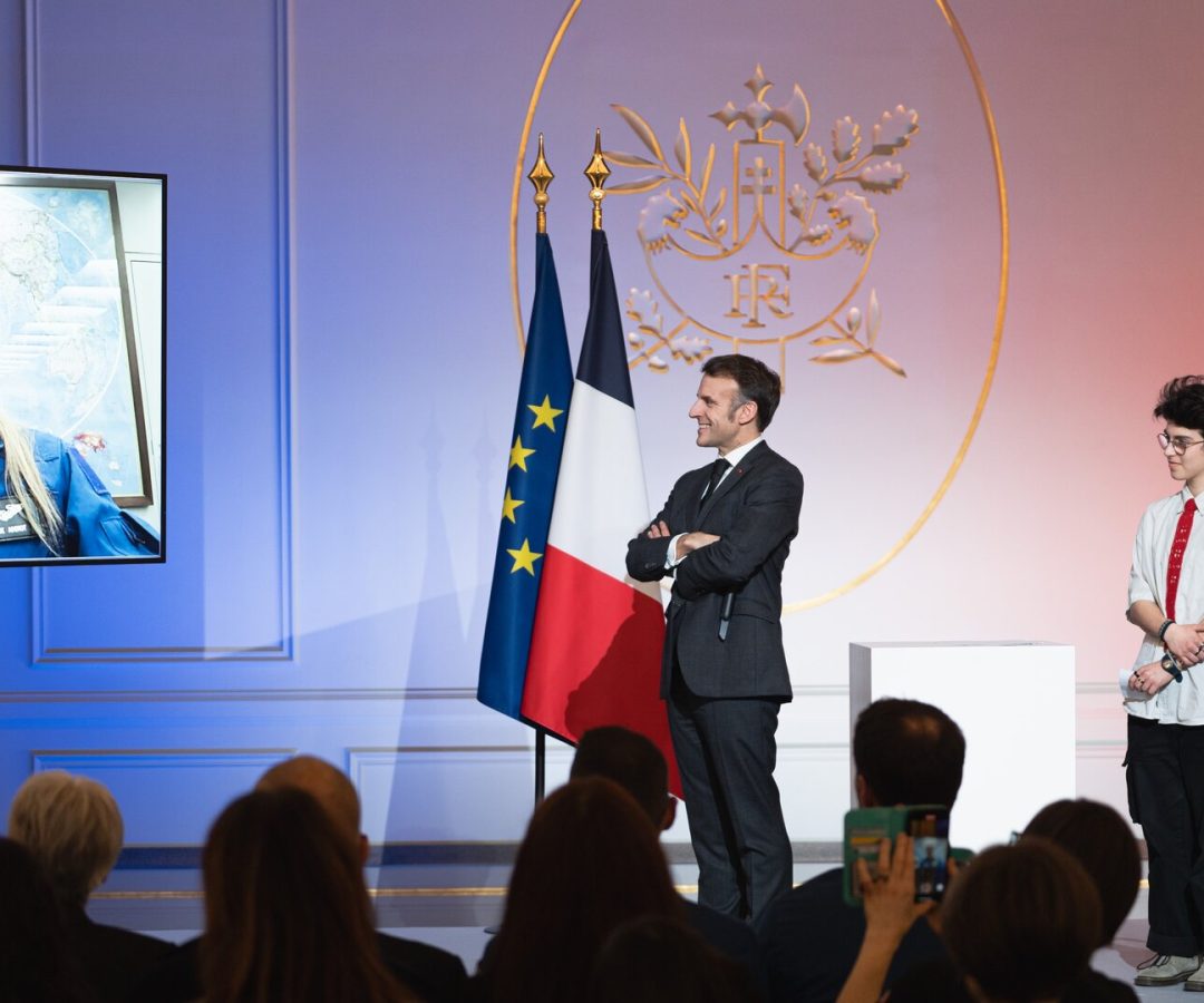 A presidential greeting ahead of Sophie Adenot's first spaceflight