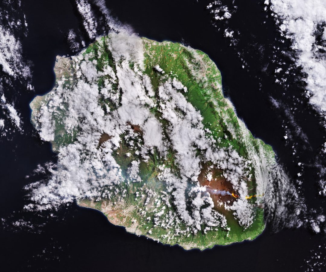 Earth from Space: Lava flow on Réunion Island