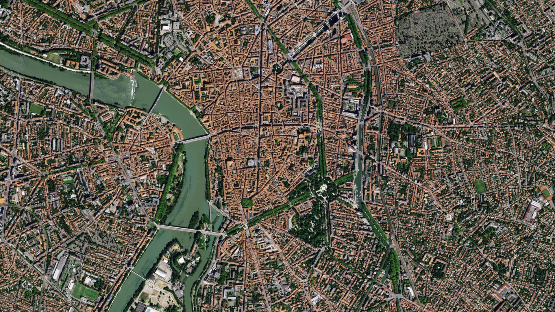 Earth from Space: The pink city