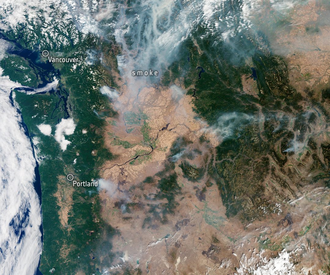 Fires near Vancouver, Canada