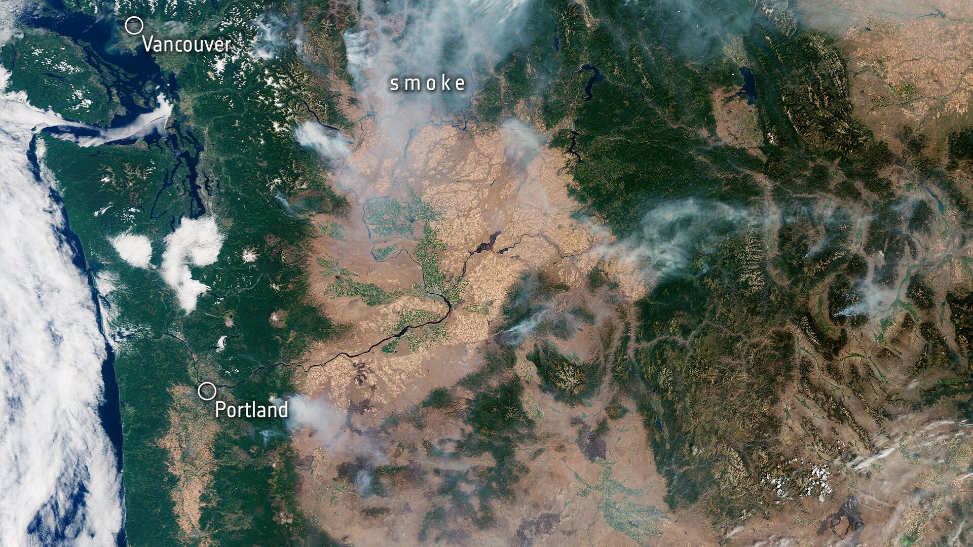 Fires near Vancouver, Canada