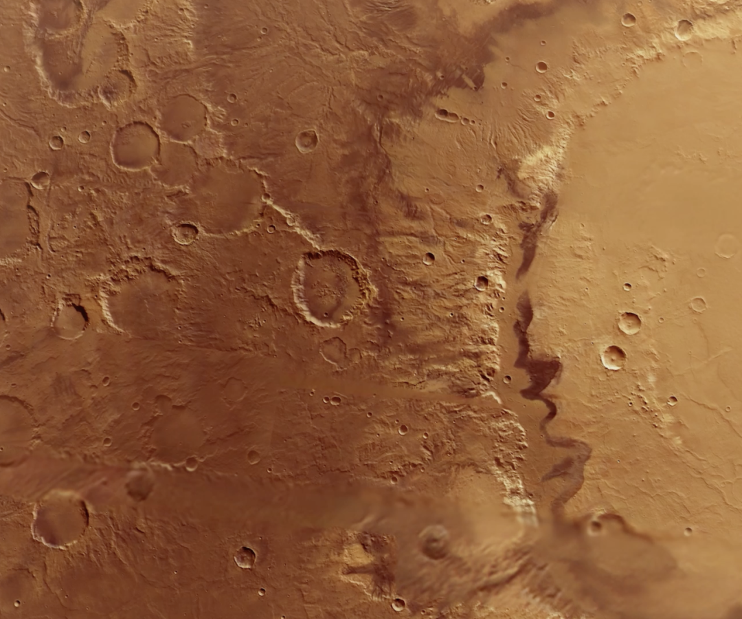 Fly around Schiaparelli Crater with Mars Express