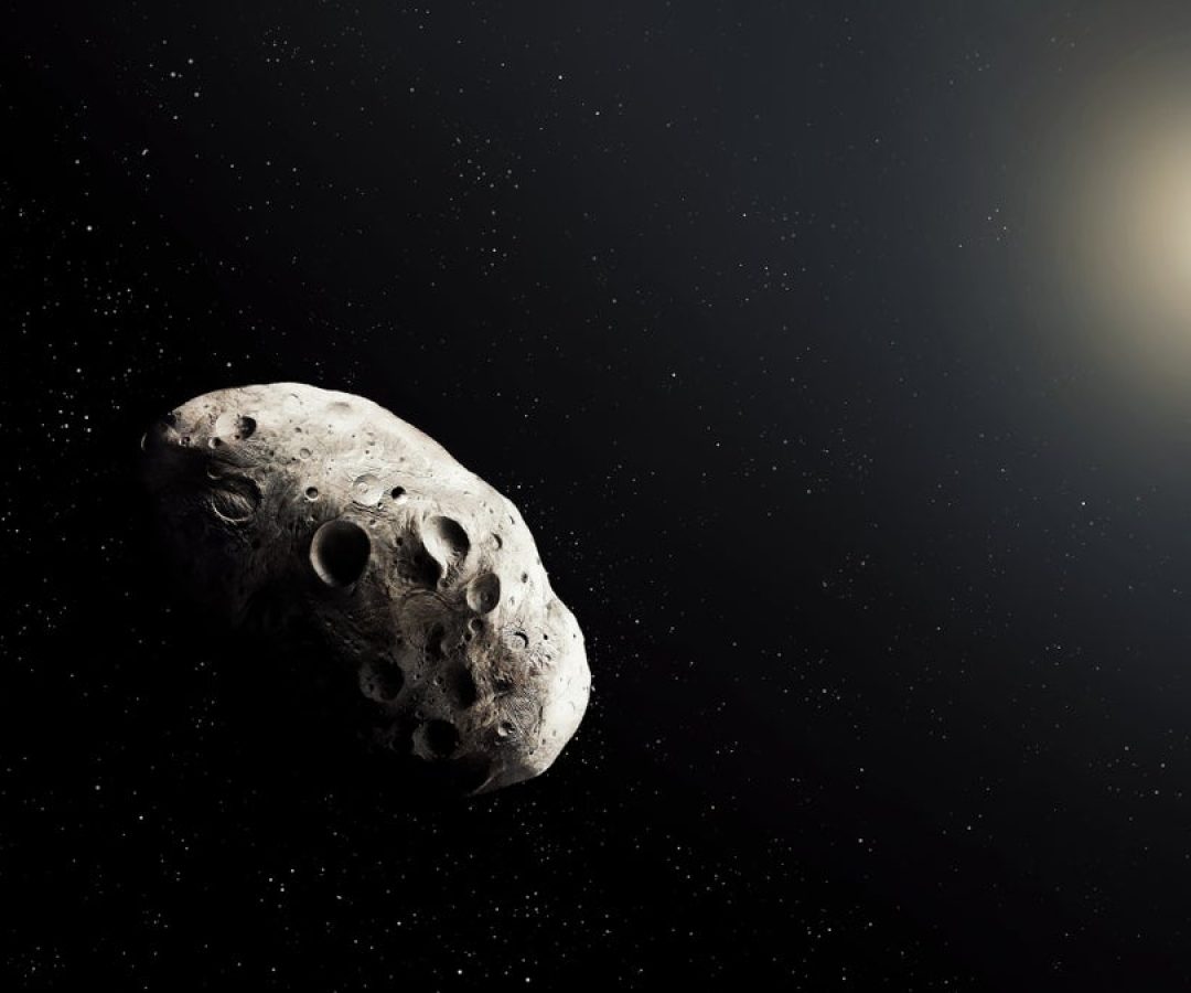 An artist’s rendition of an asteroid in deep space. Nazarii Neshcherenskyi/Getty Images
