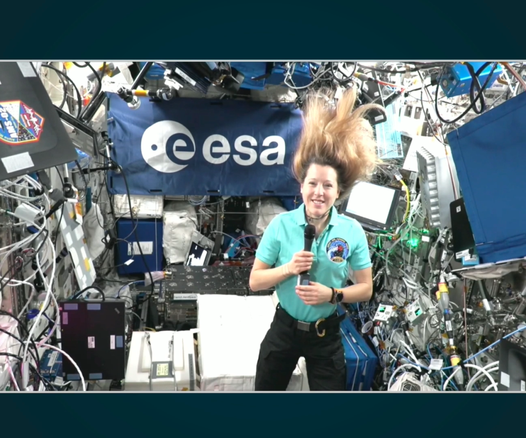 Inflight call with ESA astronaut Sophie Adenot