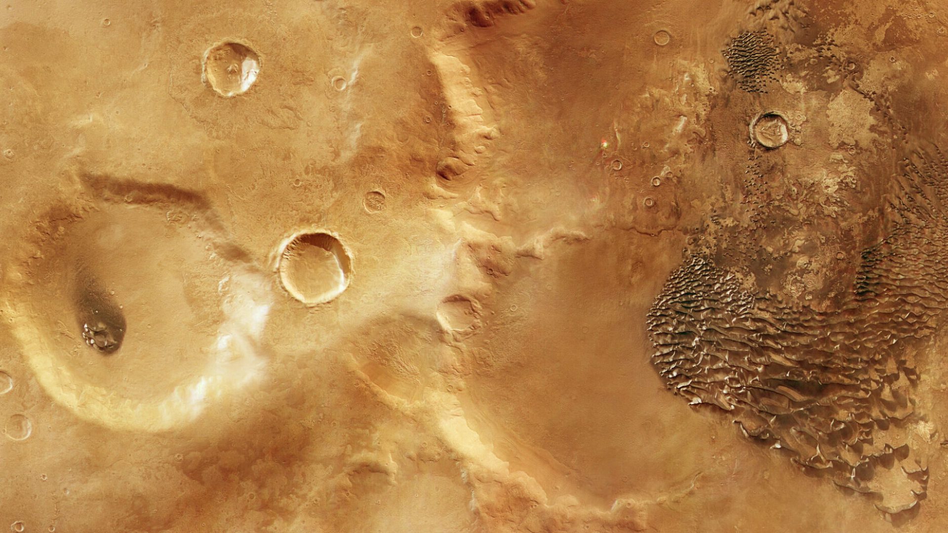 Metallic waves on ancient Mars