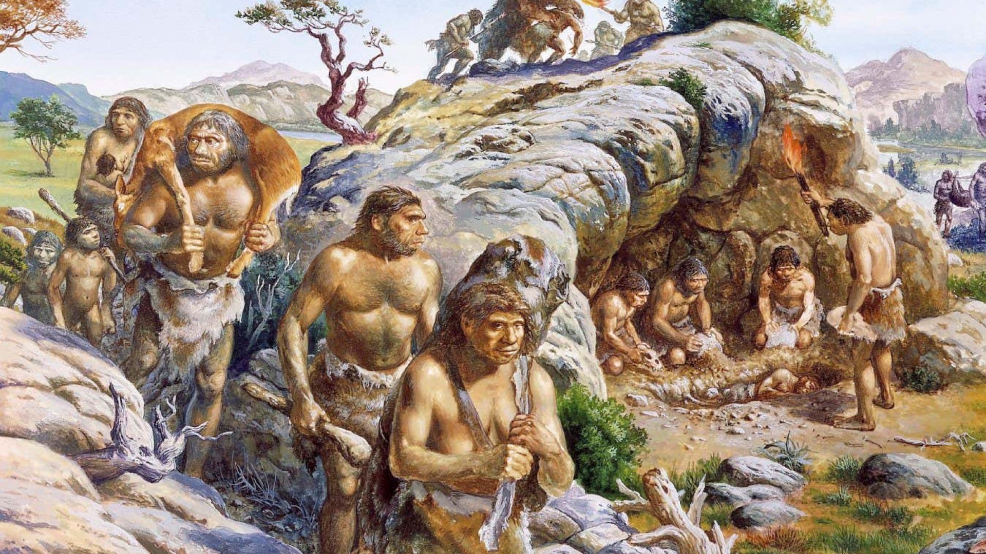 An artist’s impression of Neanderthal lifeCHRISTIAN JEGOU/SCIENCE PHOTO LIBRARY