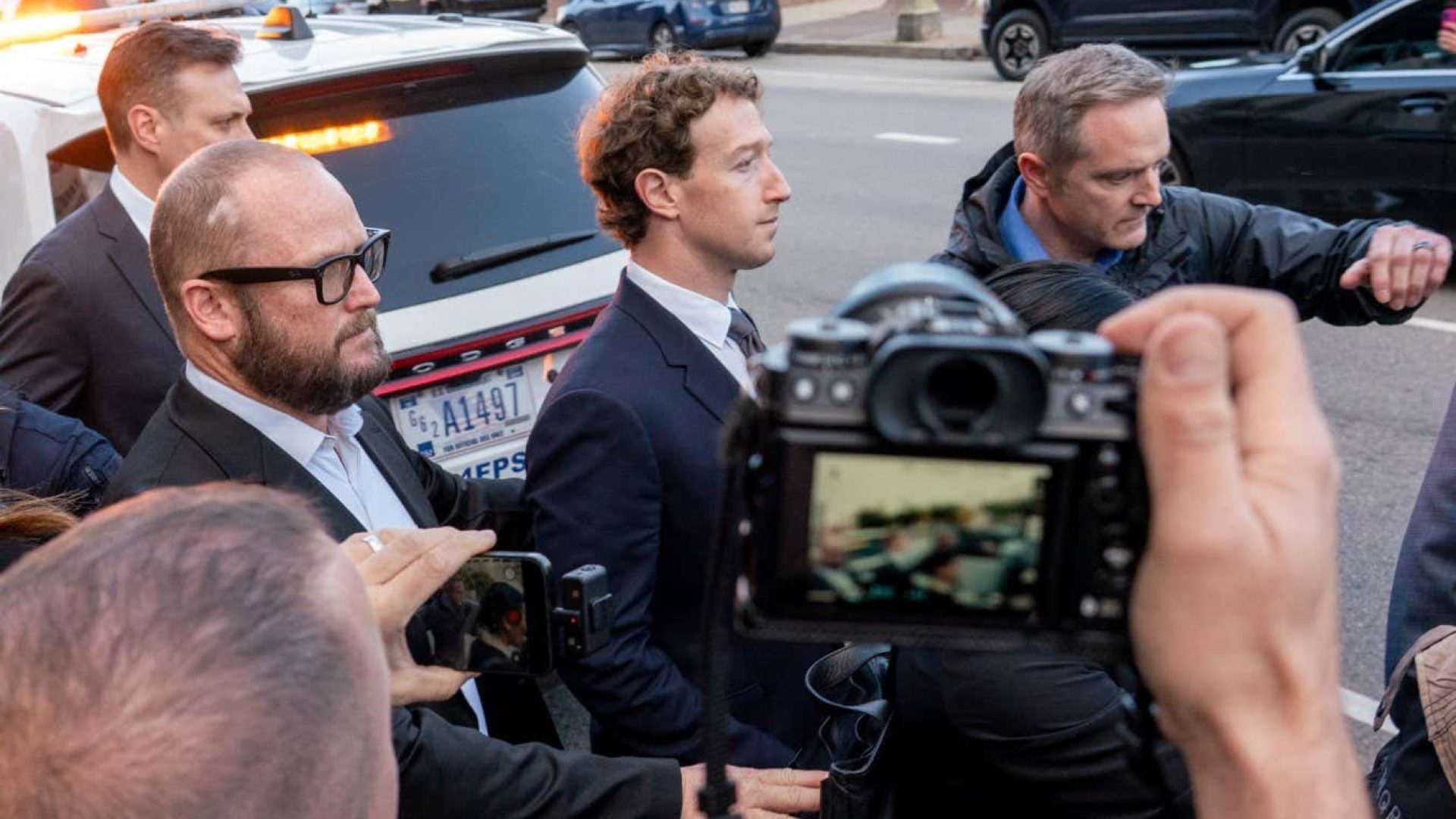 Meta CEO Mark Zuckerberg exiting Los Angeles Superior Court in CaliforniaKyle Grillot/Bloomberg v...