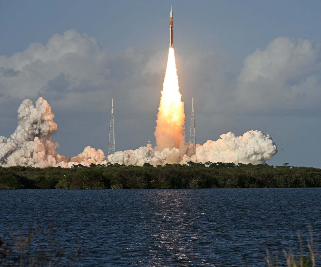 The Artemis II mission launched from Kennedy Space Center in Cape Canaveral, FloridaAFP via Getty...