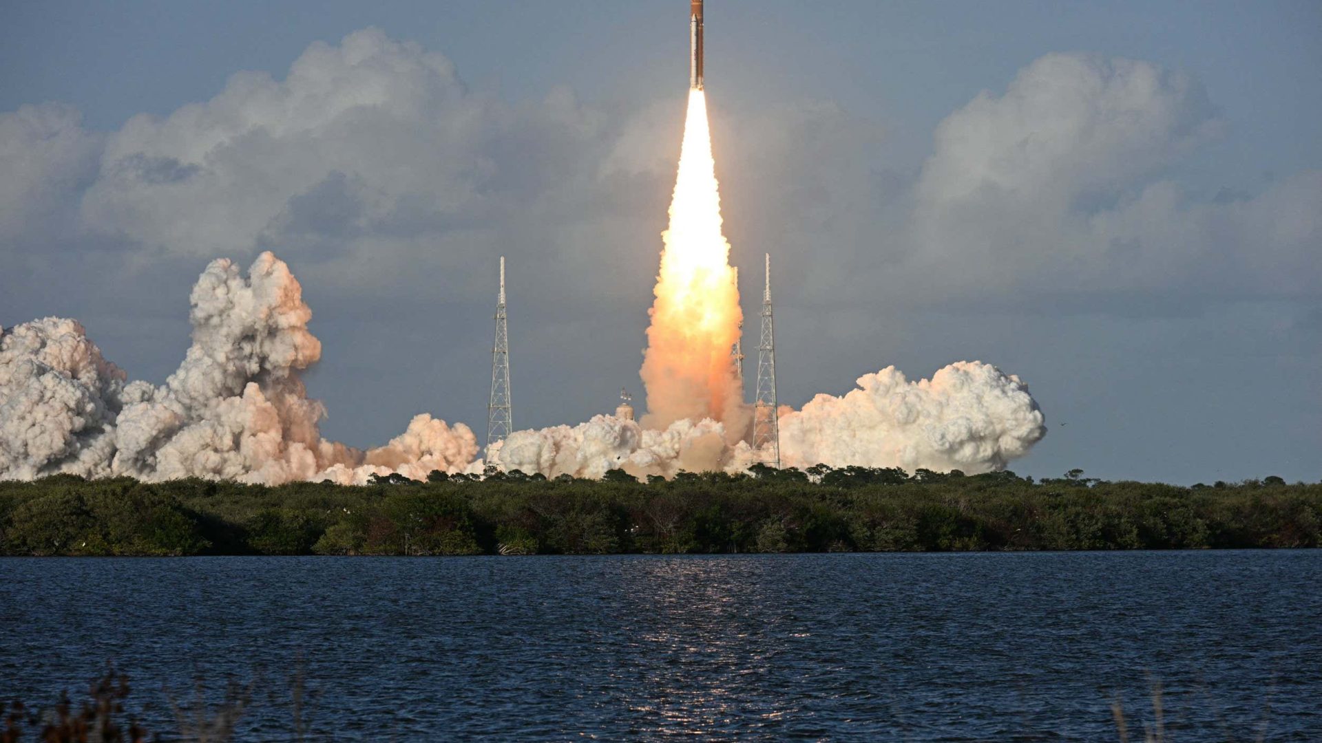 The Artemis II mission launched from Kennedy Space Center in Cape Canaveral, FloridaAFP via Getty...