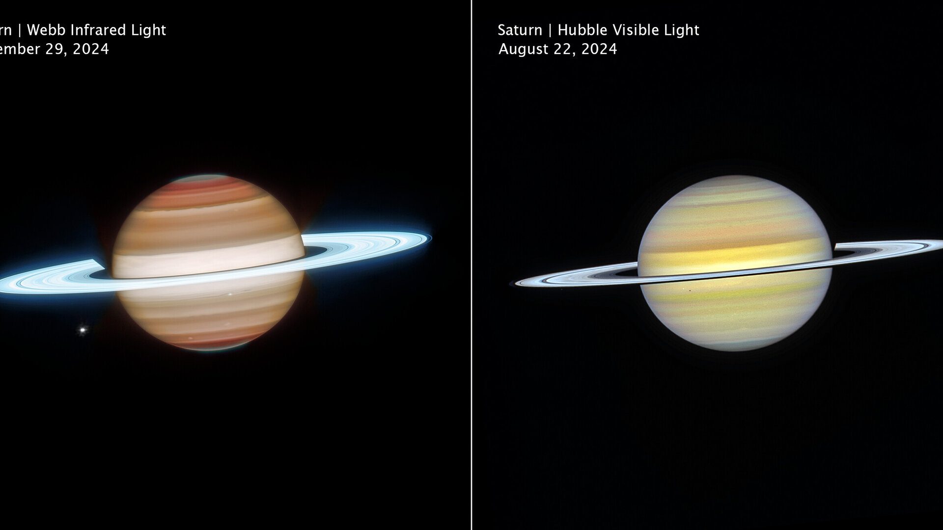 Webb & Hubble capture new views of Saturn