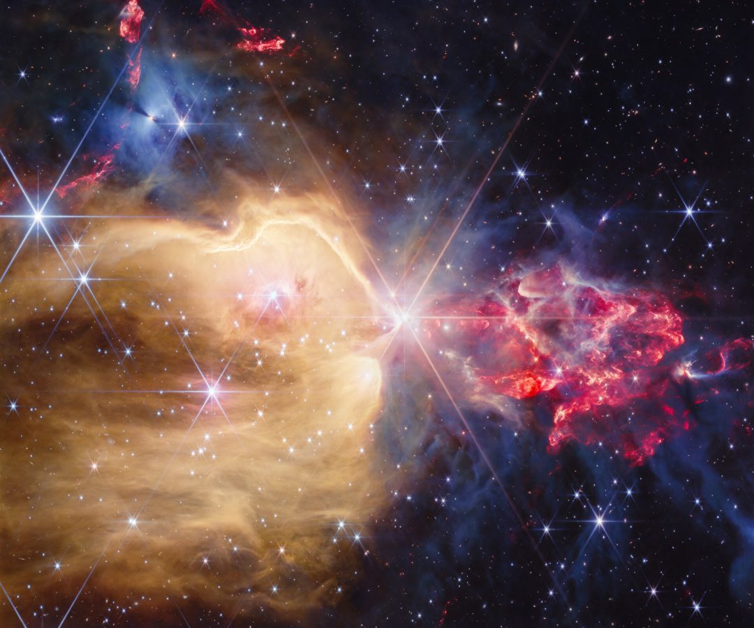 Webb captures commotion from nebula’s stellar jets