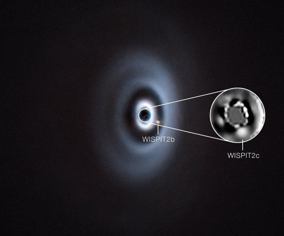 An image of WISPIT 2 taken by the Very Large Telescope in Chile. Astronomers have just found a se...