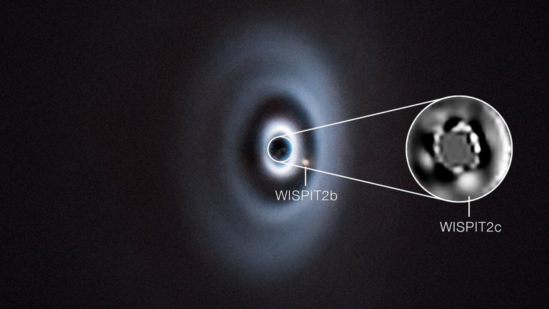 An image of WISPIT 2 taken by the Very Large Telescope in Chile. Astronomers have just found a se...
