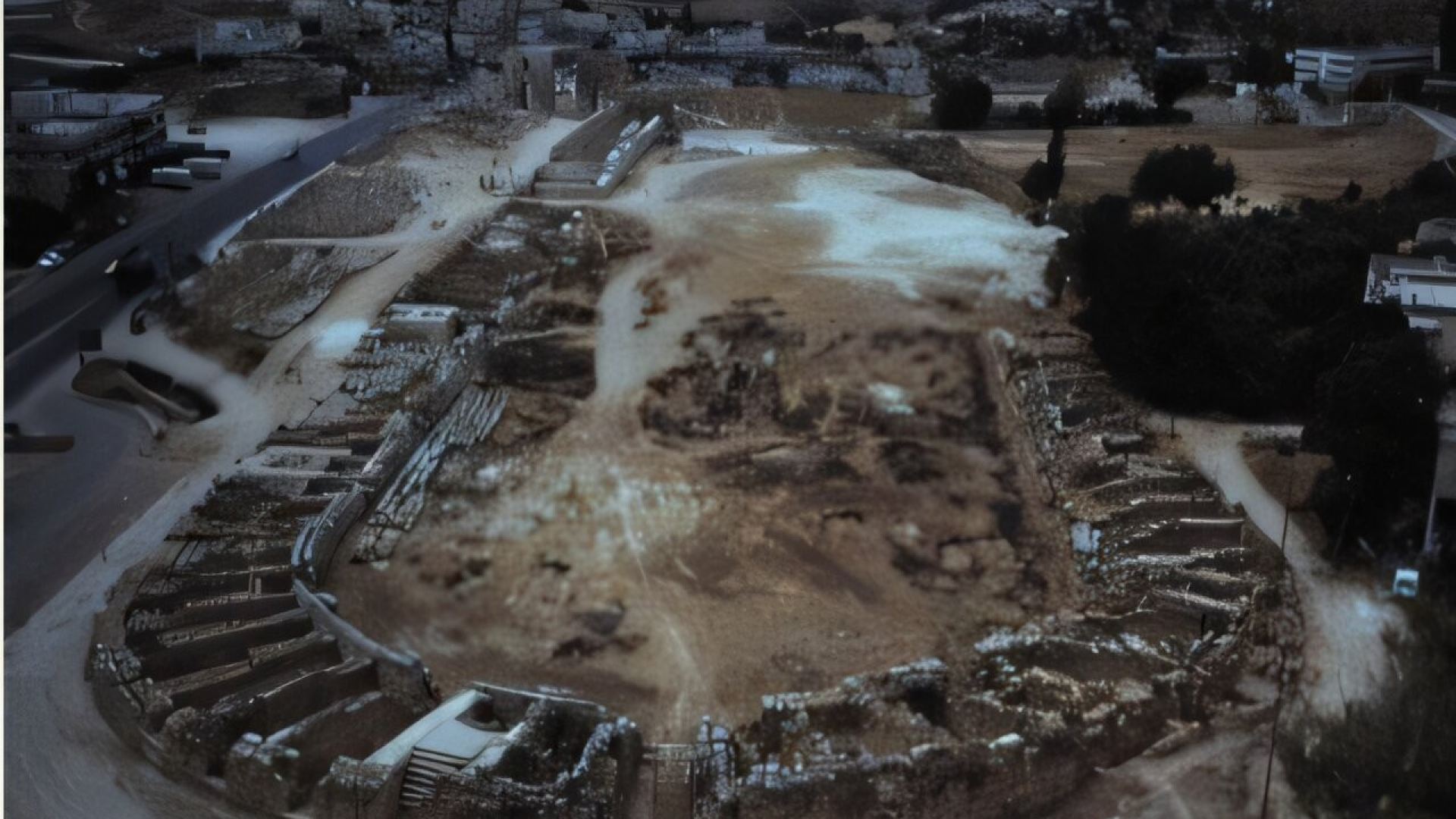 Foi no antigo hipódromo de Jerash, na atual Jordânia, que a vala contendo cerca de 230 restos m...