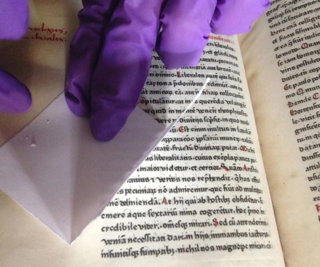 Specks of eraser dust contain enough DNA to identify the animal products used to in books. The Jo...