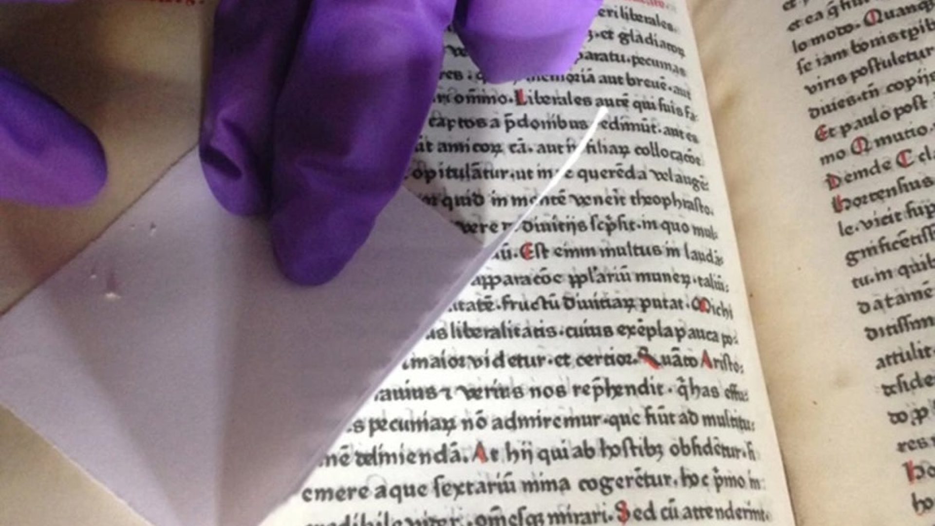 Specks of eraser dust contain enough DNA to identify the animal products used to in books. The Jo...