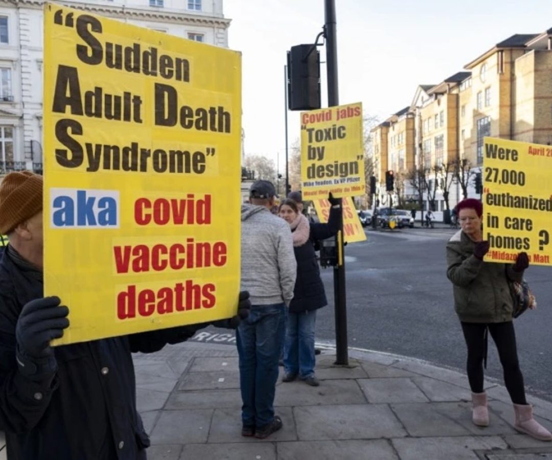 Opposition to vaccines grew more visible during the COVID-19 pandemic. Mike Kemp/In Pictures via ...