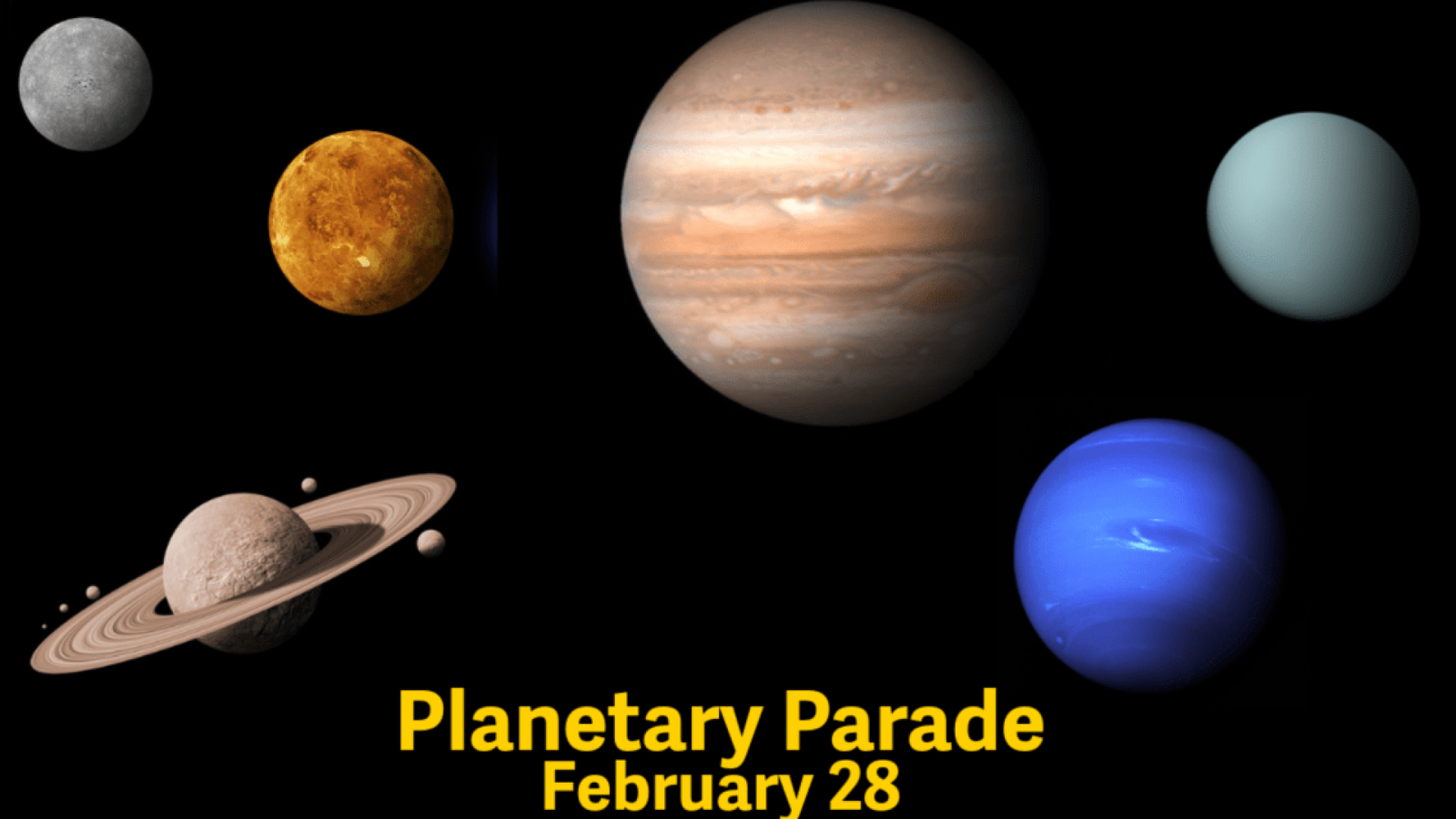 Mercúrio, Vênus, Netuno, Saturno, Urano e Júpiter aparecerão no céu logo após o pôr do sol...