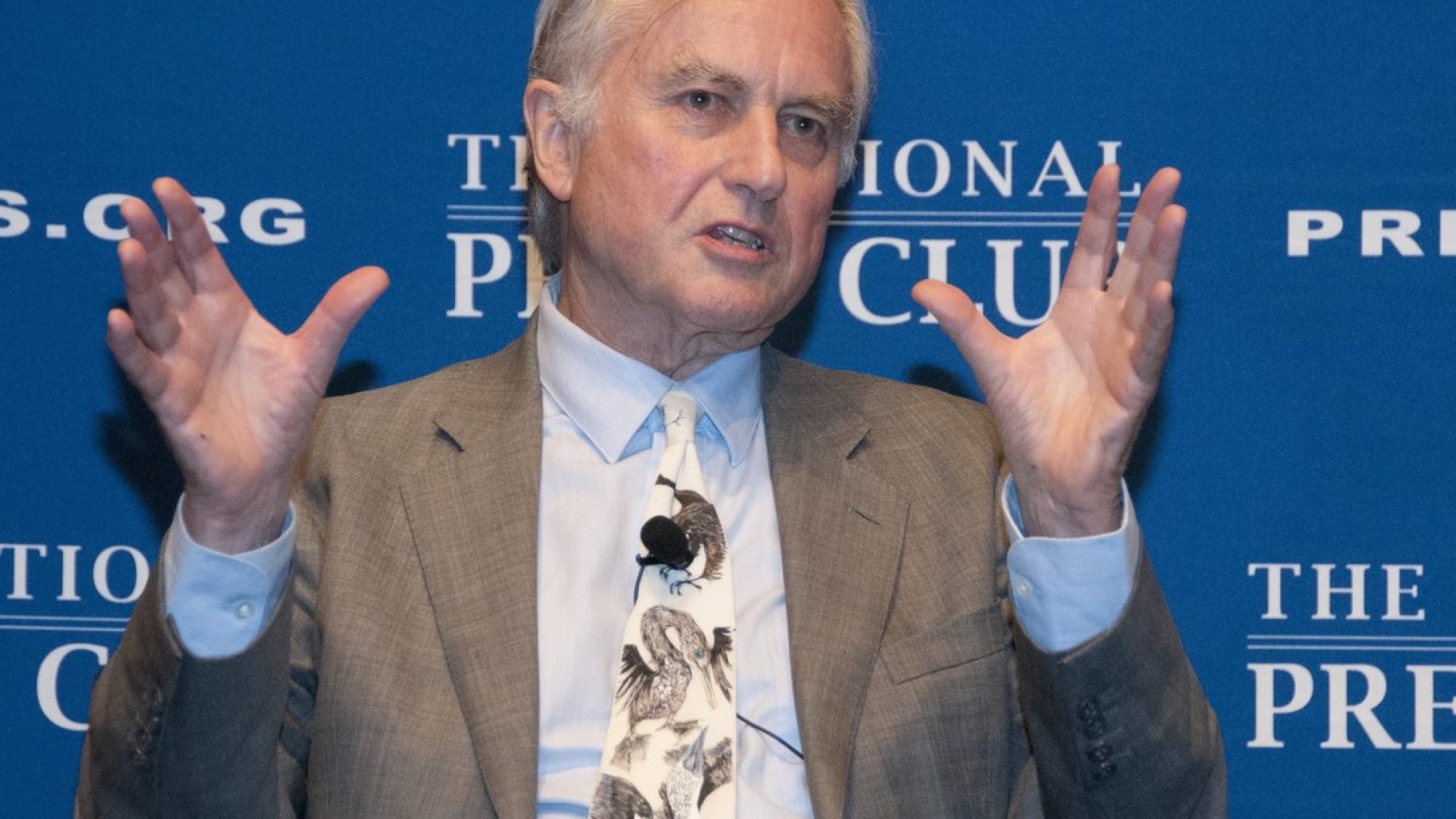 Richard Dawkins, evolutionary biologist and author of The Selfish Gene, speaks at the National Pr...
