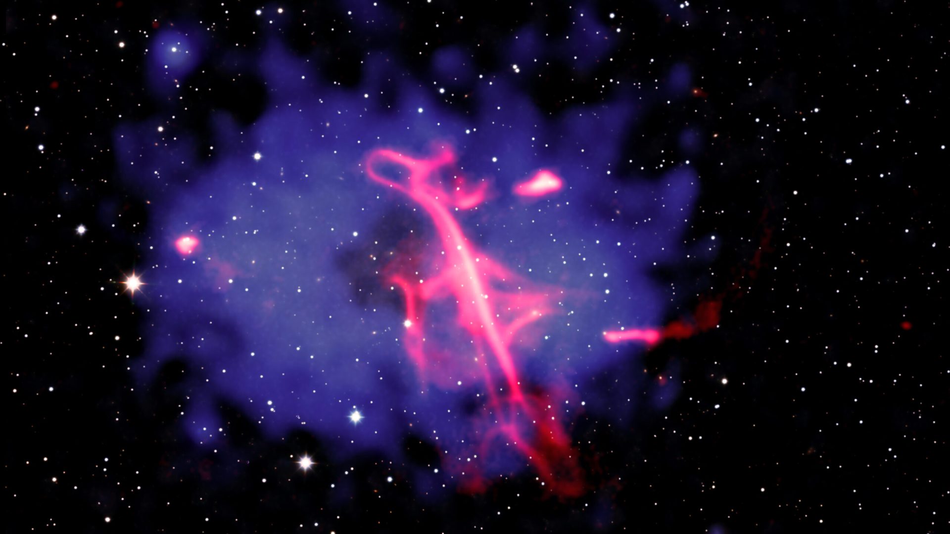Image credit: X-ray: NASA/CXC/INAF-IRA/A. Botteon et al.; Infrared: UKIDSS-GPS ; Radio: ASTRON/LO...